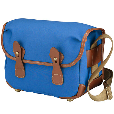 

Бекингем (Billingham) серии L2, флуоресцентного унисекс мешок плеча камеры машина зеркала (синий / коричневый холст кожи пункта)