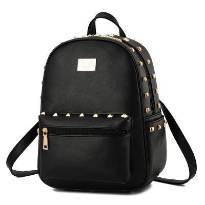 

New fashion women leather backpack casual Korean female students bag embossing solid backpack schoolbag for teenagers