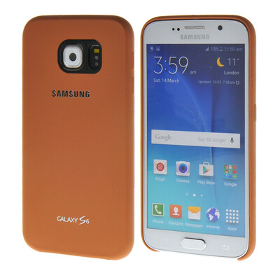 

MOONCASE Жесткий Прорезиненные резиновое покрытие Разрабатывают чехол для Samsung Galaxy S6 Бежевый