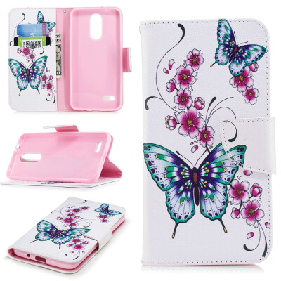 

BEFOSPEY Painting PU LeatherSoft TPU Card Slot Stand Wallet Case For LG K10201853"