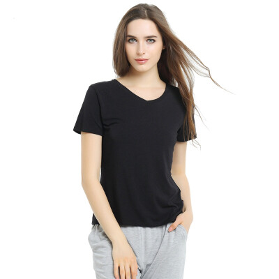 

All Match Homewear V Neck Short Sleeve Sleep Summer New Arrivals -4xl Plus Size Bottoming Loose European Style