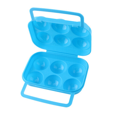 

mymei Portable Carry 6 Eggs Container Holder Storage Box Case Folding Plastic