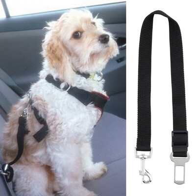 

Dog Safety Seat Belt Restraint 12''-24'' For Car Van Lock Adjustable Pet Lead