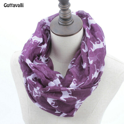 

Guttavalli Fashion Woman Solid Horse Print Loop Shawl Women Winter Stripes Кольцо Шарфы Женские осенние лошади Animal Infinity Scarf