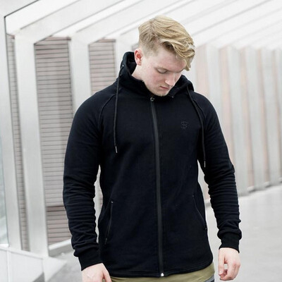 

Muscle Dr brothers mens autumn&winter new fitness sports outdoor leisure hooded sets of cotton sweater coat