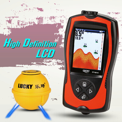 

Lucky ff1108-1cw и ff1108-1cwla английский и русский Меню Беспроводной Sonar Цвет Fishfinder 147ft/45 м глубина воды эхолот SONAR
