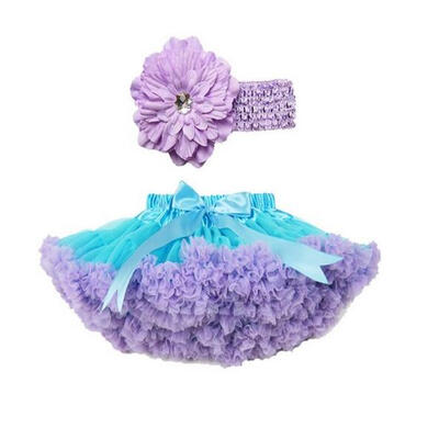 

Buenos Ninos Girl's Tutu Chiffon Petticoat Set with Flower Headband