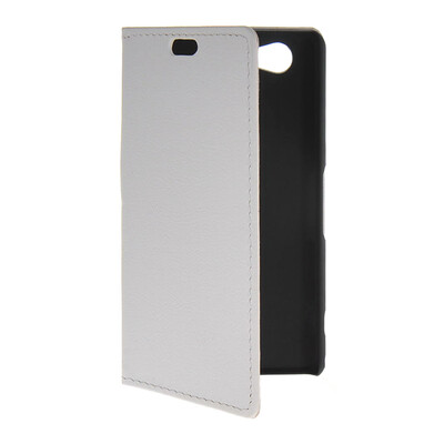 

MOONCASE Slim Leather Flip Wallet Card Pouch with Kickstand Shell Back Case Cover for Sony Xperia A2 White