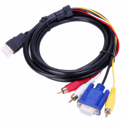 

Huayuan 18M HDMI to 3 RCA VGA Cable MM Adapter