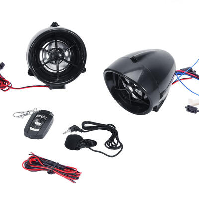 

1x Universal Motorcycle Handlebar FM MP3 Audio Large LCD Display With Function Clock Weatherproofshockproof Anti-theft alarm