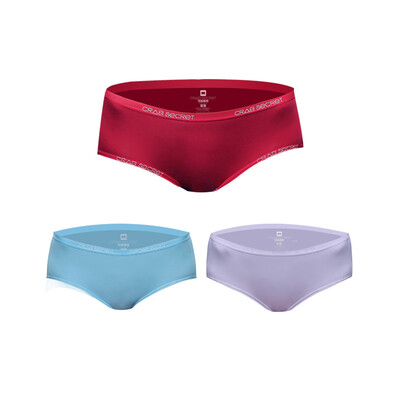 

Crab secret ladies panties 3 pieces underwear women modal triangle underwear light breathable underwear platinum purple platinum red platinum blue l