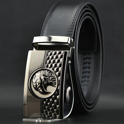 

2018 New Designer Automatic Buckle Cowhide Leather Men Belt Fashion Luxury Belts For Men Designer Belts Men High Quality