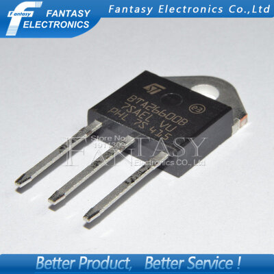 

5PCS BTA26-600B TO-3P BTA26600B TO3P BTA26-600 new and original IC free shipping