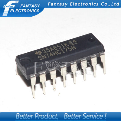 

10PCS SN74HC175N DIP16 SN74HC175 DIP 74HC175N 74HC175 new&original IC free shipping