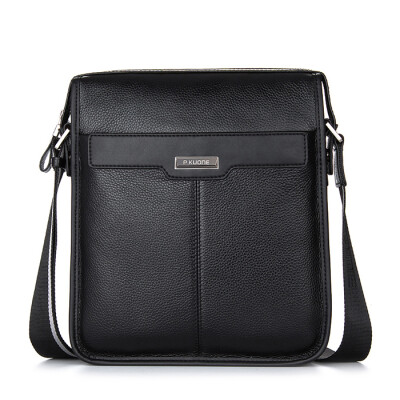 

P.kuone® Brand New 2016 fashion mens genuine leather briefcase high quality shoulder bag men messenger bag business leisure bag