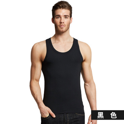 

Kangshu DaiShu Mens Round Collar Workout Vest Fitness Skinny Casual Sports Slim Base Bottom Sweat Black