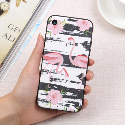 

Забавный мультфильм Фламинго Птица мягкий тонкий матовый Чехол для Apple IPhone 5 5s se x силиконовый чехол для iphone 6 6s 7 8