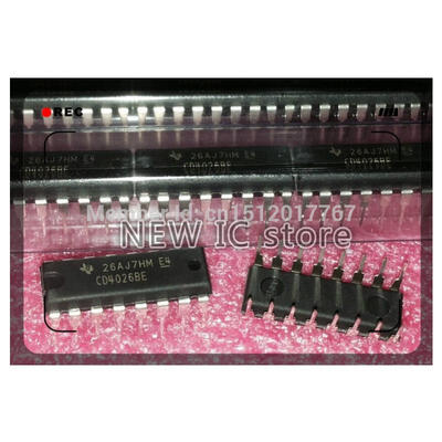 

Free shipping 5pcslot CD4026BE CD4026 4026 DIP16 100 NE W