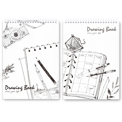 

Deli deli 16K40 page professional art paper painting special coil this sketchbook sketch book 73364