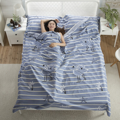 

Wolf walker dirty sleeping bag cotton portable travel tourist hotel hotel anti-dirty sheets adult indoor Iger 120230cm LXZ-2033