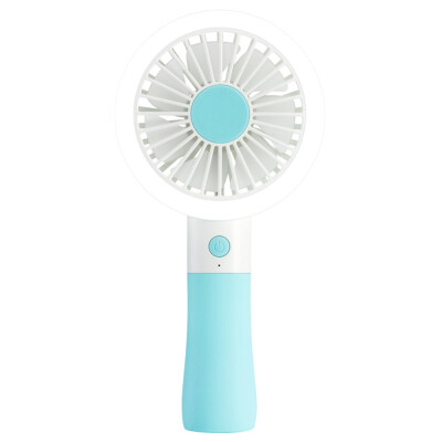 

TOMNEW Portable Multifunction Mini Fan USB Rechargeable Table Hanheld Small Fan LED Fill Light For Beauty or Read Indoor Outdoor