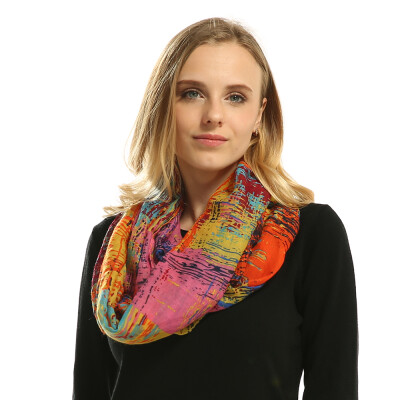 

Infinity Scarf New Fashion women scarves plaid Print Ring Scarfs Loop stole 2018 JeouLy