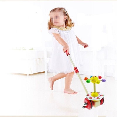 

Новые деревянные игрушки для детей Cartoon baby baby toddler toy trolley Baby bouncer car Animal Push & Pull