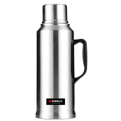 

Jingdong Supermarket] SIMELO impression Kyoto glass liner all-steel insulation pot warm pot kettle thermos bottle open water bottle 3.2L (character