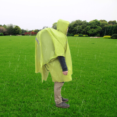 

Multi-function Unisex Raincoat Backpack Raincover Poncho Picnic Ground Mat