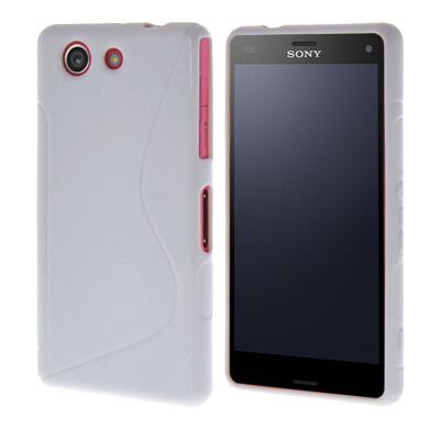 

MOONCASE  - Line Soft Silicone Gel TPU Flexible Shell Protective Case Cover for Sony Xperia Z4 Compact (Mini) White