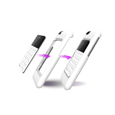 

WIME Talkase T1 for iPhone 5/5s, Ultra Slim Super Thin Credit Card Size Backup Mini GSM Cell Phone, Anti smartphone & Bluetooth Dual SIM Feature phone Christmas Promotions