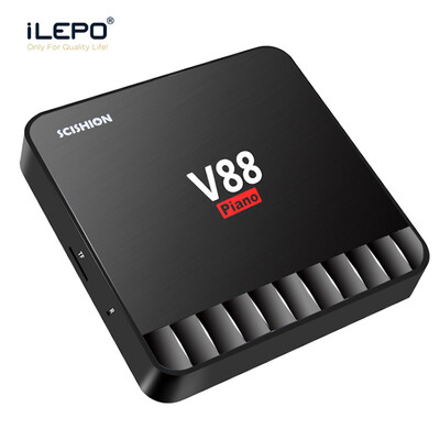 

iLEPO V88 Piano Android 7.1 Smart TV Box RK3328 Quad Core Cortex A53 4GB 16GB KDPlayer 18.0 HD 2.0 Wifi 2.4GH HD Set Top Box