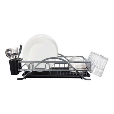 

Micoe Drain Drainer Drying Rack 1 ярус Организатор посуды с держателем чашки Большая емкость для хранения овощей из ножа