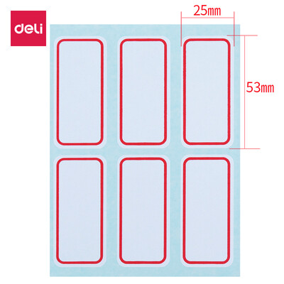

Deli deli 72 25 × 53mm self-adhesive label stickers self-adhesive label name posted 7182