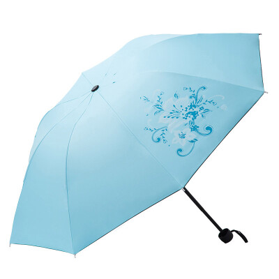 

Yuhang YUHANG Jingdong self-operated umbrella umbrella umbrella sun umbrella tri-fold umbrella black plastic umbrella umbrella light blue