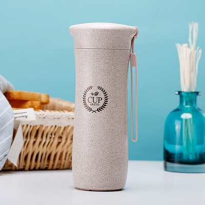 

Arsto husk cup creative wheat fiber hand cup sports cup 5172 green