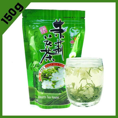 

Fresh Jasmine Green Tea With Jasmine Flower For Health And Beauty Chinese Organic Food Product 150g chinese beat green tea organic