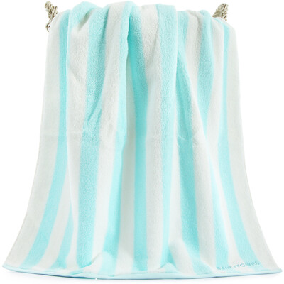 

Sanli cotton forest thickening large bath towel 70×140cm modern striped high terry soft&comfortable absorbent wrap towel 600g coral powder