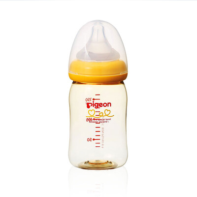 

Imported Pigeon Pigeon wide caliber PPSU imitation breast milk bottle 160ml orange