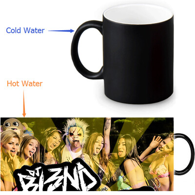

DJ BL3ND 350ml12oz Heat Reveal Mug Color Change Coffee Cup Sensitive Morphing Mugs Magic Mug Milk Tea Cups