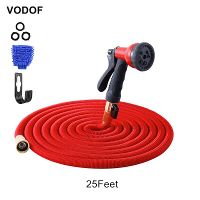 

VODOF 25Feet Garden Hose Expanding Magic Flexible Watering Hose Plastic Hose Pipe With Spray Gun Tube Hose