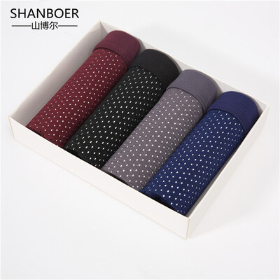 

2018 Panties Mens 4Pcs\lot Hot Selling Mens Underwear Boxers Modal Boxer Men Printed Boxer Shorts Boxers Mens Underwear