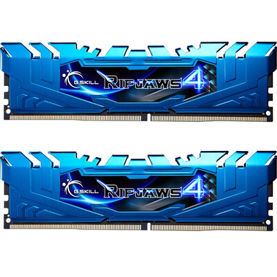 

(G.Skill) Ripjaws 4 Series DDR4 3200 Частота 8G (4G × 2) Установка настольной памяти (Lamborghini Blue)