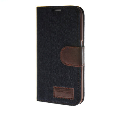 

MOONCASE Cowboy tannins Leather Side Flip Wallet Card Holder Stand Pouch Case Cover for Samsung Galaxy S6 Black