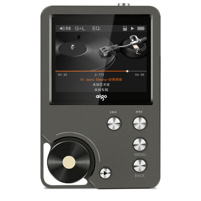 

Aigo MP3-105 mp3 плеер музыкальный Hi-Fi звук без потерь HD портативный серый черны