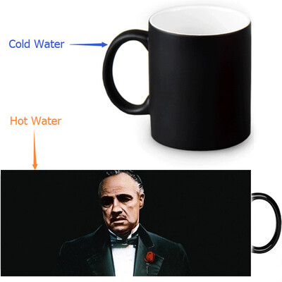 

The Godfather 350ml12oz Heat Reveal Mug Color Change Coffee Cup Sensitive Morphing Mugs Magic Mug Milk Tea Cups