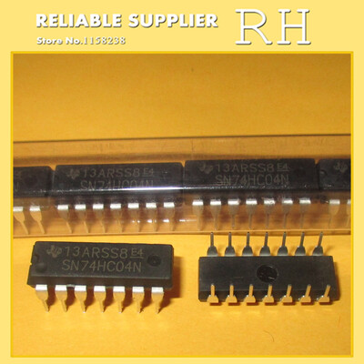 

100pcslot 74HC04 74HC04N SN74HC04N DIP14 Six groups of inverters