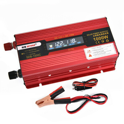 

Автомобильный инвертор 12V / 24V-110V / 220V 50HZ Инверторы мощности для автомобилей Преобразователь напряжения 1000W Светодиодный