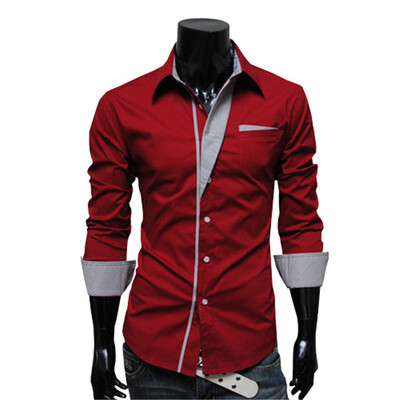 

Men Plaid Shirts Brand 2018 New Mens Dress Shirts Long Sleeve Slim Casual Black White Social Male Clothes Chemise Homme