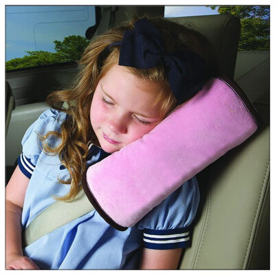 

Pink Baby Car Auto Safety Seat Belt Harness Shoulder Pad Cover Cushion Support Pillow